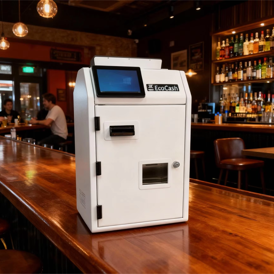Self Checkout Machine with Cash Recycling - Ecocash Kiosk