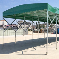 Tente d'entrepôt professionnelle pour le glamping Tentes rétractables à fonction push-pull Tente de hall pliable pour les événements