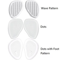 Demi-semelles en gel transparent souple pour femmes, coussinets d'avant-pied pour talons hauts, 3 styles, inserts antidérapants pour chaussures, soulagement de la douleur, confort PU