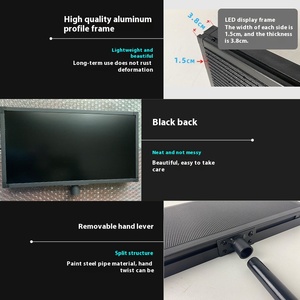 Cầm tay điện thoại di động thay đổi LED hiển thị biển quảng cáo Thép Ánh sáng đèn flash Board với sạc pin kho báu cho sử dụng ngoài trời - Product Image 4