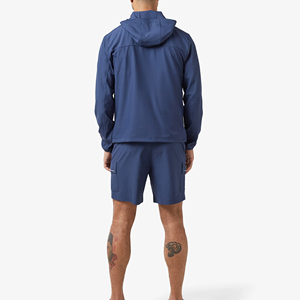 Conjunto Deportivo Personalizado de Nylon, Chaqueta con Cremallera y Capucha, Pantalones Cortos, Conjunto de Poliéster/Nylon - Product Image 2
