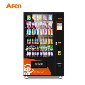 AF gros écran tactile Combo distributeur automatique de nourriture collations et boissons distributeurs automatiques pour la vente au détail Ttems
