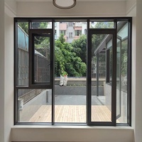 Ventanas Abatibles de Aluminio con Certificación CE ZEYI, Mosquitera Opcional, Ventana Abatible de Aluminio con Pantalla