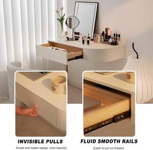 Tocador Flotante Personalizado de Pared al por Mayor con Cajón y Almacenamiento de Gran Capacidad, <span class=keywords><strong>Escritorio</strong></span> de Maquillaje y Mesita de Noche para Cosméticos - Product Image 2
