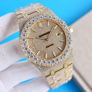 Relojes de Lujo Personalizados de Hip Hop con Diamantes Moissanite, Caja de Zafiro con Incrustaciones, Relojes Mecánicos Automáticos para Regalo - Product Image 3