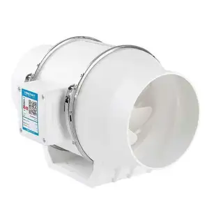 Fabricante OEM D100 ventilador de tubo de reforço de fluxo oblíquo sistema de ar interno exaustor de banheiro