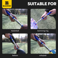 Pompe à air BAIMEI durable, étanche, écologique et légère pour le gonflage de ballons de football/vélos, avec aiguilles incluses