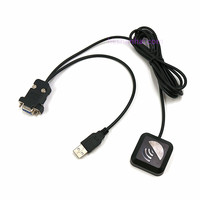 Module récepteur GPS SHANHAI BS-76DU avec antenne, alimentation USB, port série DB9 RS232, positionnement par fréquence GPS L1/SBAS/QZSS, aimant