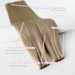 Volume 24 pouces 26 pouces 28 pouces de longueur papillon génie trames véritables extensions de cheveux humains 100 grammes qualité supérieure triple dessiné - Product Image 2