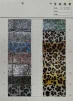 Cuir synthétique PVC imperméable et résistant à l'abrasion, motif animalier pailleté imprimé, 0,6-1,0 mm, pour cahiers, trousses et sacs