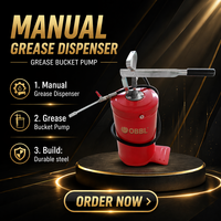 Pompa Pelumas Manual Tekanan Tinggi OBBL OEM 10L Tuas Injektor Oli Pelumas Dispenser Penggunaan Otomotif Model OB-10G