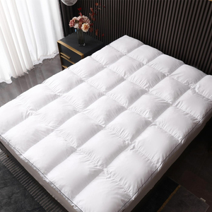 1800gsm 10cm điền vuông chần vách ngăn Nệm Topper Polyester shredded Bộ nhớ bọt đầy khách sạn giường nệm Topper - Product Image 5