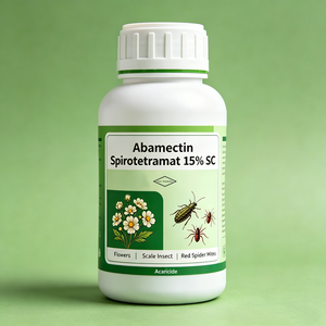 Abamectina Spirotetramato 15% SC: Pesticida Composto <span class=keywords><strong>Acaricida</strong></span> per Insetti e Acari Rossi delle Fiori - Product Image 1