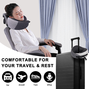Cuscino da Viaggio Cervicale Saien Personalizzato, Gonfiabile, Ecologico, Antibatterico, in Memory Foam, Anti-Russamento, per Aereo e Auto - Product Image 6