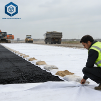 Toile de paillage non tissée blanche en PET pour la construction routière au Chili