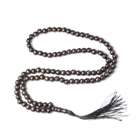 Perles de prière islamiques Tasbih 99 perles en bois bijoux de Ramadan musulman avec glands cadeau/chapelet Musulman