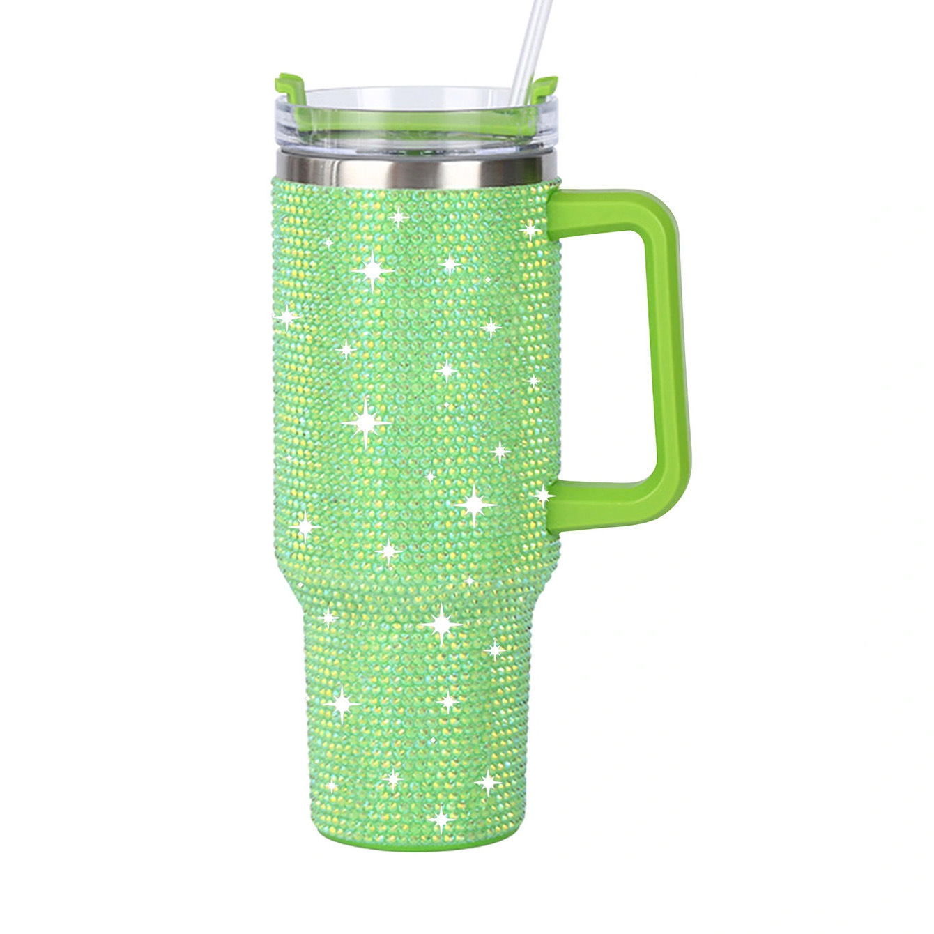 DD2697 Glitter Stainless Steel Bling Car Tumbler 40oz