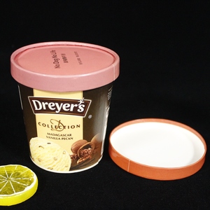 Gobelets à glace jetables à paroi simple en papier, recyclables, de qualité alimentaire, avec couvercles pour yaourt, double revêtement PE, personnalisables pour nouilles – Offre directe usine - Product Image 1