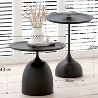 Canapé de luxe léger pour salon petite table à thé rétro en fer pour maison étagère de chevet pour balcon petite table ronde