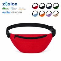 Sac banane personnalisé avec logo sur mesure, en polyester, vente en gros, fabricant OEM, pour le voyage