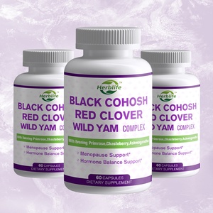 Cápsulas vendedoras calientes del cohosh del negro de los Suplementos del OEM ODM con el <span class=keywords><strong>trébol</strong></span> rojo del ñame salvaje para las mujeres - Product Image 2