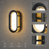 Applique murale extérieure moderne pour entrée, patio, balcon, couloir, allée – Lumière chaude, minimaliste, élégante pour jardin et aménagement paysager