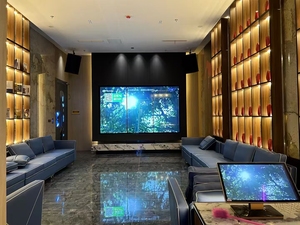 Mới lạ phong cách KTV phòng dẫn trở lại bức tường ánh sáng lên tùy chỉnh thiết kế cài đặt dịch vụ - Product Image 4