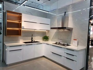 Hiện đại ý tủ bếp L hình dạng cao cấp bóng sang trọng tủ bếp - Product Image 3