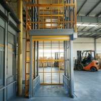 Ascenseur de fret hydraulique pour entrepôt, petit élévateur de marchandises avec capacité de charge de 300 à 5000 kg, télécommande électrique, alimentation CA