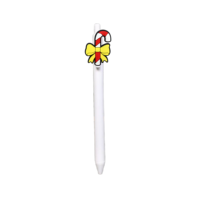 Stylos à bille rétractables à encre noire avec motifs de bonhomme en pain d'épices et de canne à sucre pour Noël, cadeaux de fêtes et fournitures scolaires