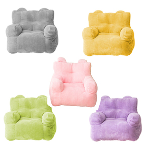 Canapé-lit pouf personnalisé une place en velours côtelé ultra doux avec housse lavable, design moderne, écologique, idéal pour appartement - Product Image 6