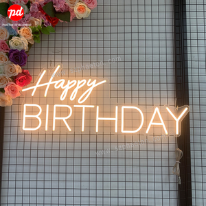 Wholesale Custom <strong>Led</strong> <strong>Neon</strong> Sign Happy Birthday <strong>Neon</strong> Letter <strong>Signs</strong> for Birthday Party Decorations Wall Decorations - Product Image 3