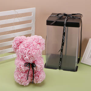 Ours en roses éternelles premium ODIS en lot, présenté dans une boîte en forme de cœur, best-seller pour hôtel, spa, cadeau de mariage - Product Image 5