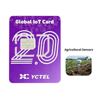Carte SIM IoT industrielle pour la surveillance agricole, carte de données M2M à itinérance mondiale pour les capteurs d'agriculture intelligente et la télémétrie à distance