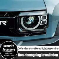 Nouvelle conception améliorée, phares LED, phare, phare de style Defender, phares avant pour accessoires Jetour T2 2025