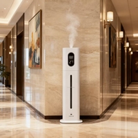 Humidificateur ultrasonique électrique sur pied 25W 8L en plastique pour usage domestique et hôtelier