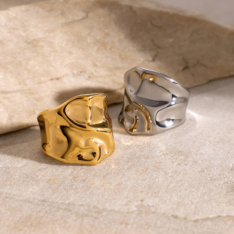 Chunky 18K PVD Gold Plated Hammer