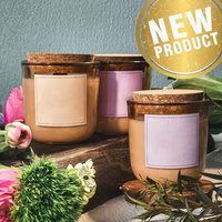 Logotipo personalizado de lujo marrón ámbar 7oz a 15oz envases de vidrio vacíos para velas con tapa de metal impresión offset para la fabricación de velas