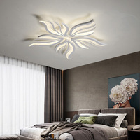 Nouvelle Plafonnier LED Moderne en Acrylique 2026 avec Télécommande, Lumière Chaude et Blanche Dimmable pour Chambre, Salon, Bureau, Faible MOQ