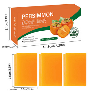 Jabón Artesanal Natural <span class=keywords><strong>de</strong></span> Extracto <span class=keywords><strong>de</strong></span> Caqui y Té Verde, Desodorante, Purificante, Blanqueador e Hidratante para Cuerpo y Rostro, para Todo Tipo <span class=keywords><strong>de</strong></span> Piel - Product Image 5