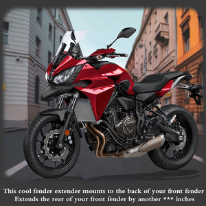 Protecteur de capot de roue d'extension de garde-boue de bec avant de moto XXUN pour YAMAHA Tracer 700 GT <span class=keywords><strong>Tracer700</strong></span> 2016 2017 2018 2019 - Product Image 5