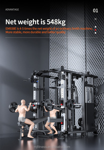 Equipamento fitness ginástica multi função estação, tudo em uma casa treino smith máquina ginástica - Product Image 3