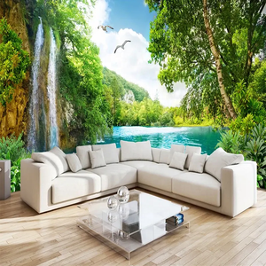 <span class=keywords><strong>Papier</strong></span> <span class=keywords><strong>peint</strong></span> mural 3D personnalisé, décoration intérieure, cascade de <span class=keywords><strong>montagne</strong></span> verte, paysage naturel, <span class=keywords><strong>papier</strong></span> <span class=keywords><strong>peint</strong></span> photo 3D, à coller et à décoller - Product Image 5