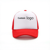 Gorra de Malla de Esponja de PVC con Logotipo Personalizado Bordado Impresión por Transferencia de Calor 6 Paneles Transpirable Protección Solar Eventos Escolares