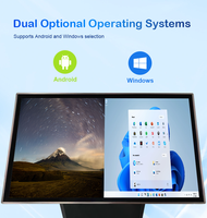 Tableta Digital Interactiva de 55 Pulgadas Compatible con Android y Windows con Ajuste Multiángulo para Navegación en Centros Comerciales/Negocios