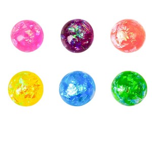 ลูกบอลบีบสีรุ้งเหลือบมุกใส TPR ของเล่นบีบคลายเครียด ของชำร่วยงานปาร์ตี้ ขายส่ง - Product Image 3