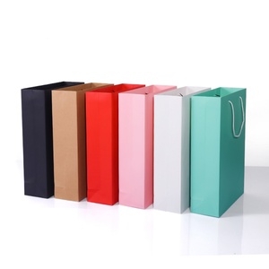 Bolsas de Papel Kraft de Color Sólido Personalizadas y Portátiles para Velas con Impresión Digital - Product Image 5