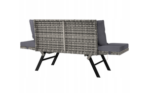 [BeNK] ม้านั่งพับได้หวายเทียม PE ขายดี สำหรับใช้งานกลางแจ้ง ริมชายหาด ระเบียง สวน สนามหญ้า เฟอร์นิเจอร์หวายเทียม PE - Product Image 6