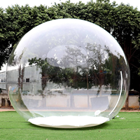 Tente de bulle gonflable en PVC imperméable de 3 m pour l'extérieur avec un design de dôme de ballon transparent