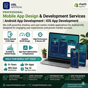 Services de développement d'applications mobiles HRL INFOTECHS, applications natives Android iOS, conception UI UX, intégration API, applications évoluables prêtes à l'emploi - Product Image 5